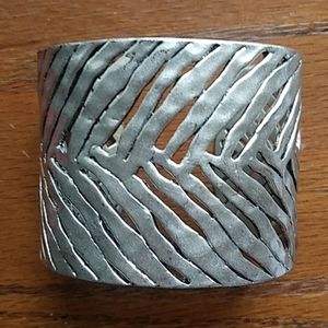 Lucky brand chevron metal cuff bracelet